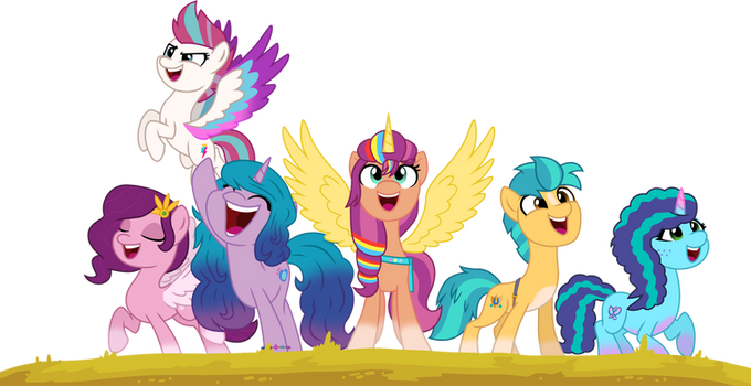 the (NEW) Mane 6 G5 cast