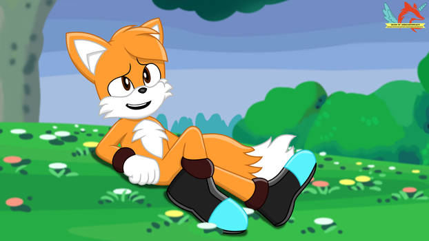 EJ chilling after adventure