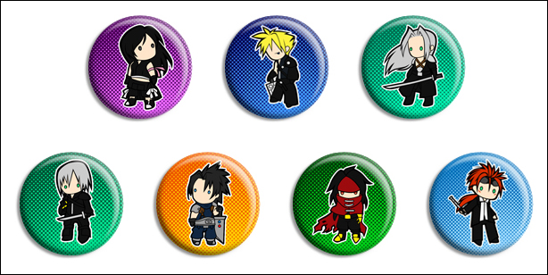 Final Fantasy VII Buttons