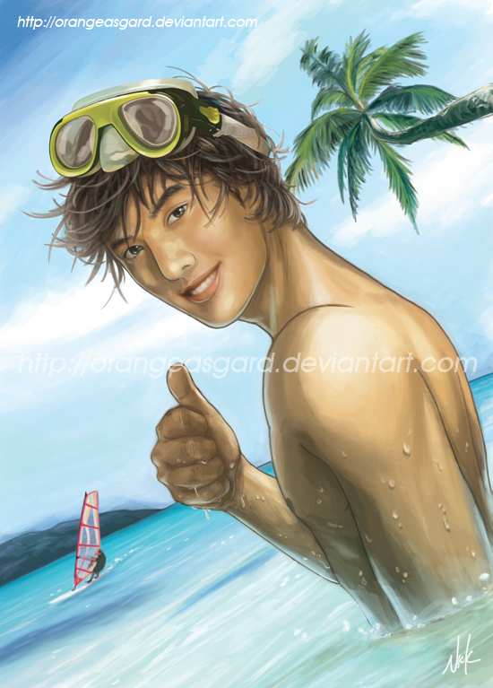 Hawaiian Beach Boy By Reins