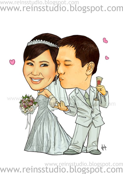 Caricature Wedding Blossom