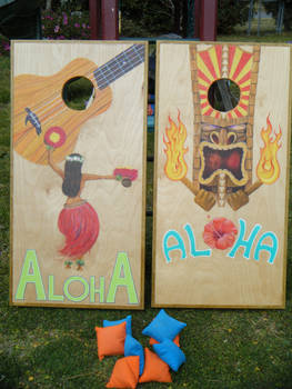 Aloha Cornhole Set