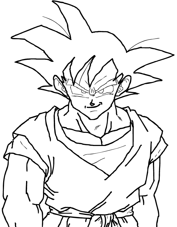 Goku Drawing Line Art Related Keywords & Suggestions - Goku 