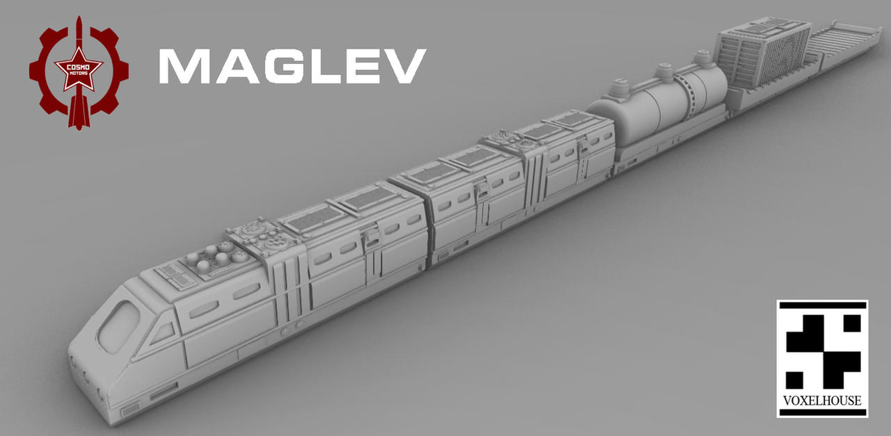 Maglev - Magnetic Floating Train by voxelhouse on DeviantArt