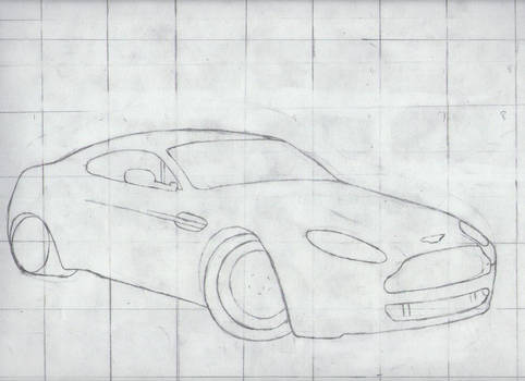 Aston Martin V8 Vantage sketch