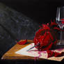 Love Slowly Kills II - oil painting