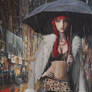 Prostitute in Paris - oil painting