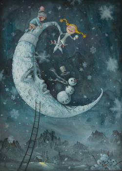 A Midwinter Night's Dream - oil painting