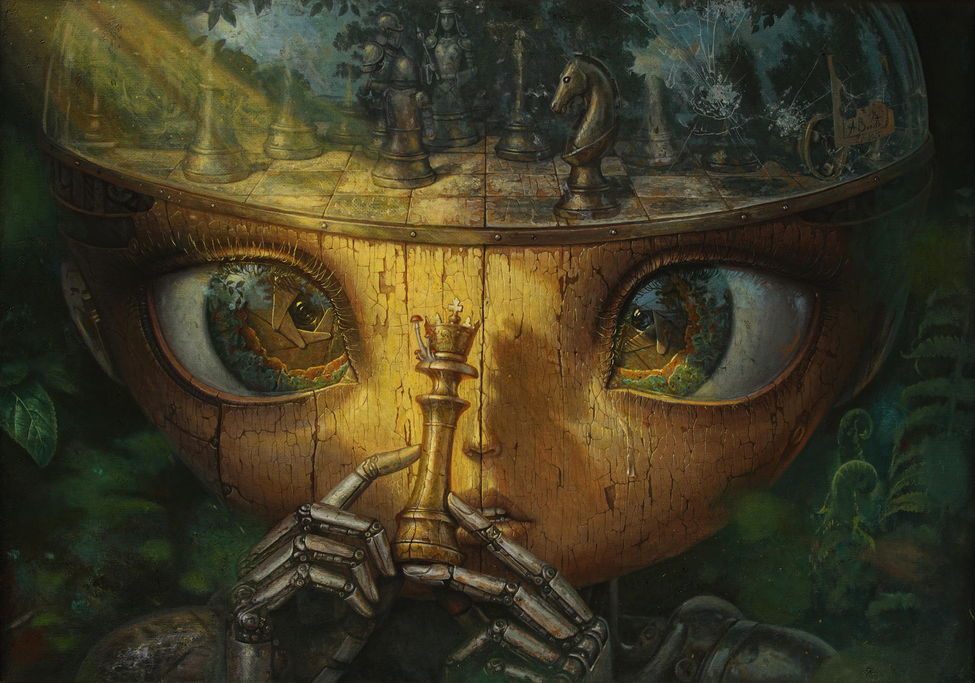 Deus ex Machina - oil painting