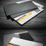 Orange Clean Corporate Business Card