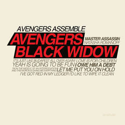 Typography project Black widow