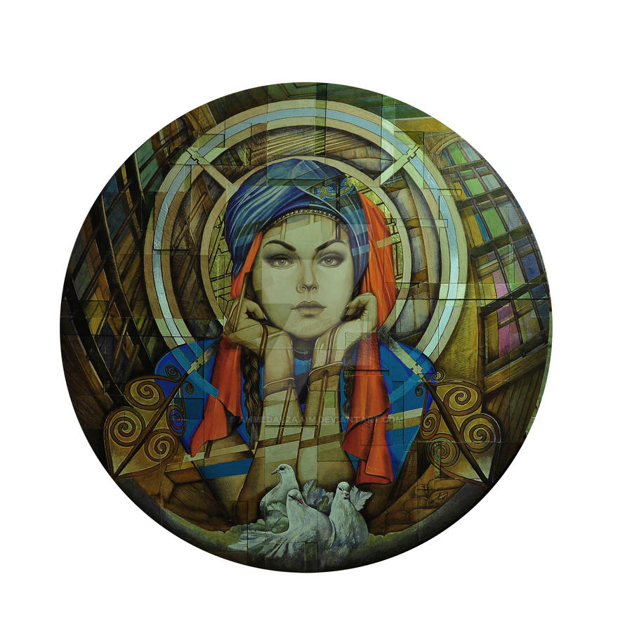 Baghdad drawn on wood and leather its size is 120 by ahmedalzaaim Baghdad drawn on wood and leather its size is 120 by ahmedalzaaim