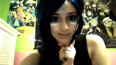 practicing nidalee makeup (league of legends)