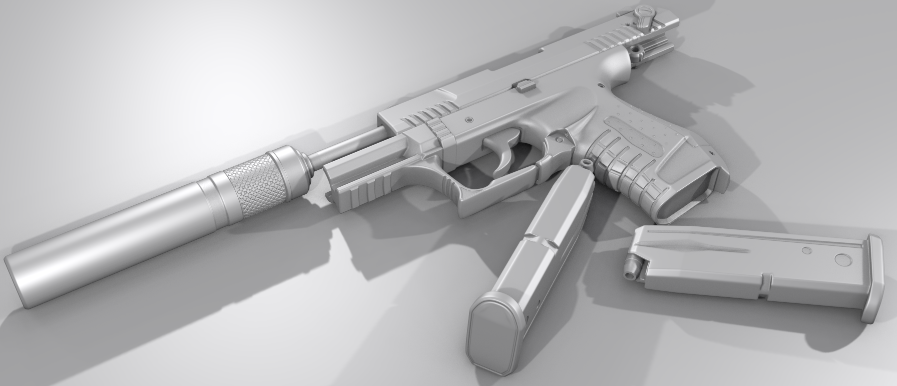 P22 Based High Poly Pistol