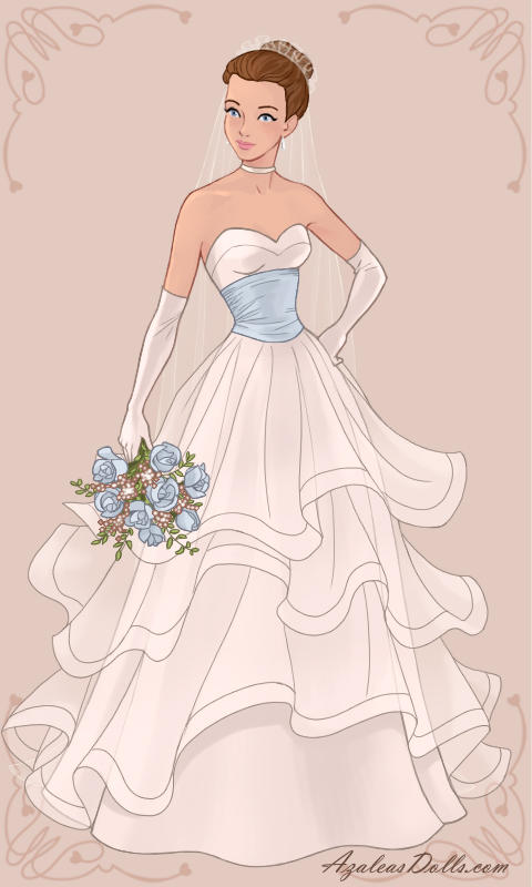 Ruched-Fit-and-Flare-Wedding-Dress-by-AzaleasDolls by Lea171997 on  DeviantArt
