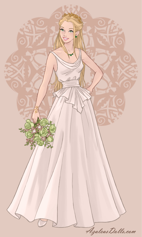 Ruched-Fit-and-Flare-Wedding-Dress-by-AzaleasDolls by Lea171997 on  DeviantArt