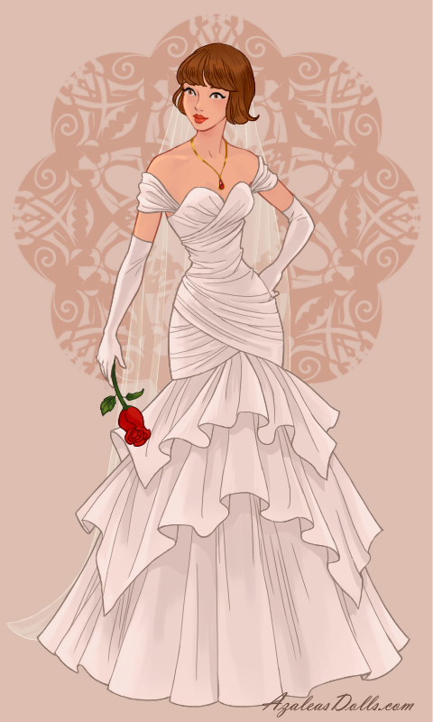 Ruched-Fit-and-Flare-Wedding-Dress-by-AzaleasDolls by Lea171997 on  DeviantArt