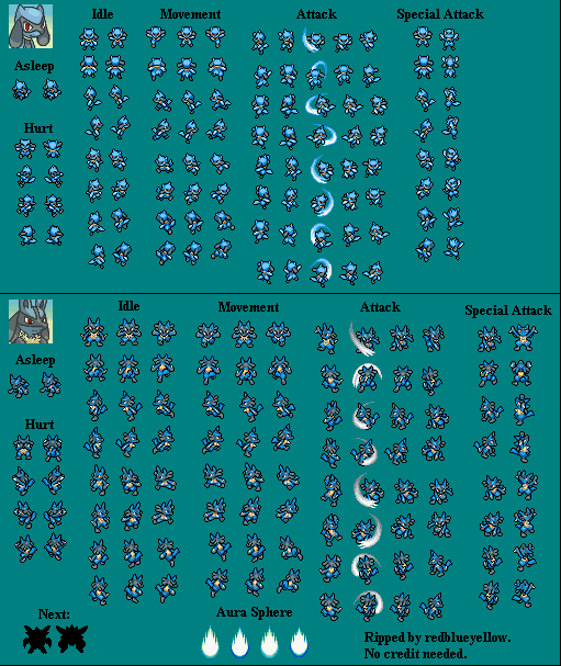 Lucario sprites gallery