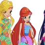 THe Winx Club Stella, Bloom and Musa