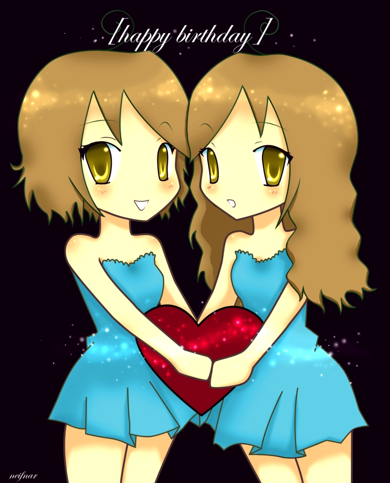 Happy Birthday Twins By Neifnar On Deviantart Happy Birthday Twins By Neifnar On Deviantart