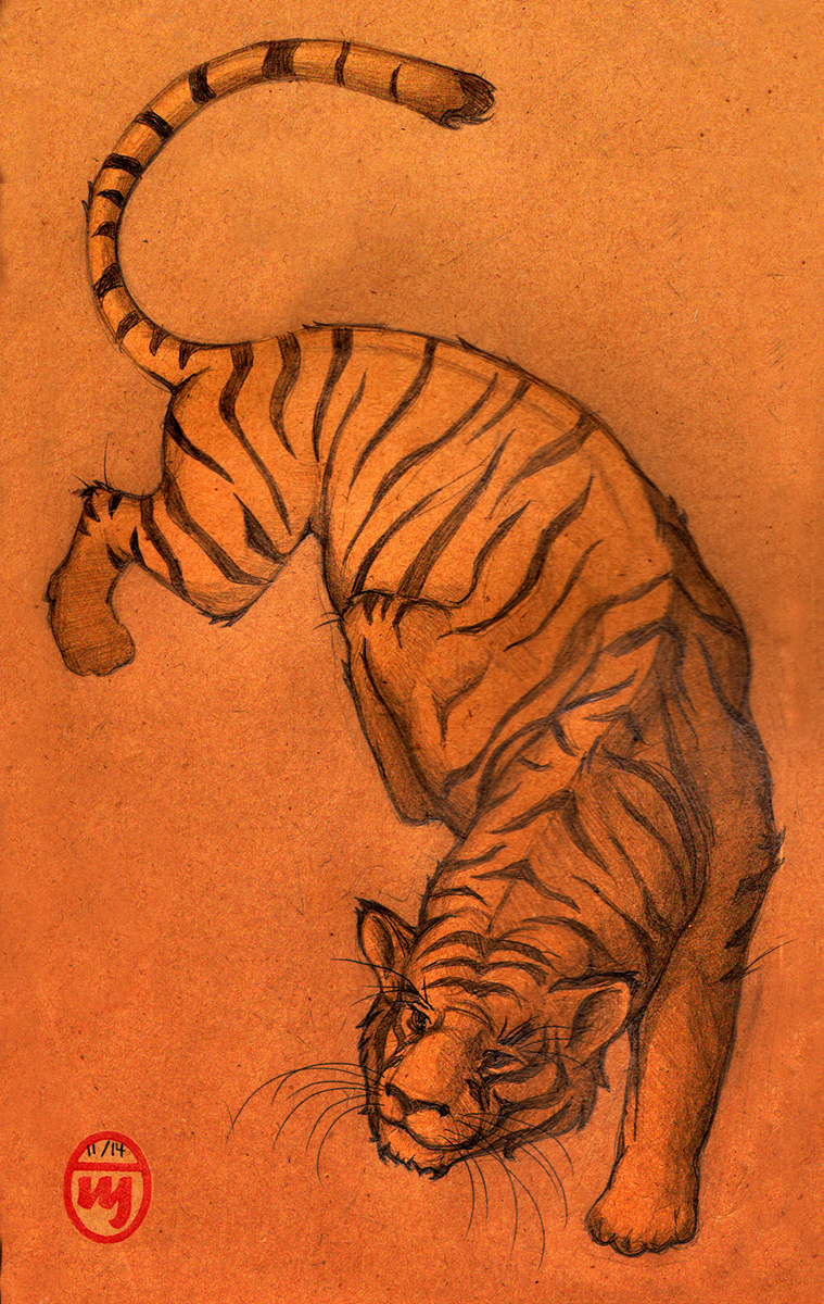 Crouching Tiger Sketch