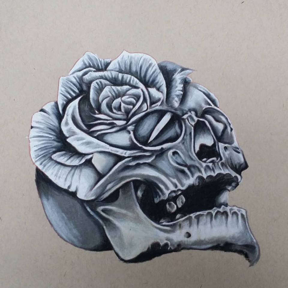 skull rose morph