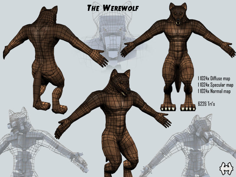 Werewolf Practical Design Werewolf Specs by WhiteHyena on DeviantArt