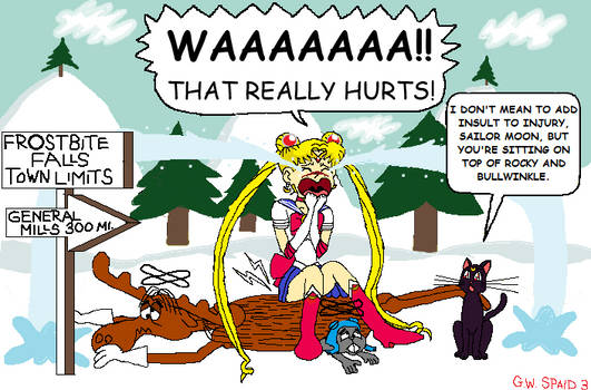 Sailor Moon Meets Rocky and Bullwinkle