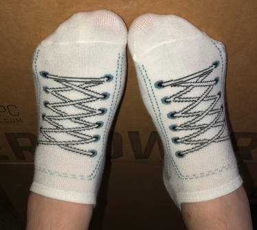 white *sneaker* ankle socks