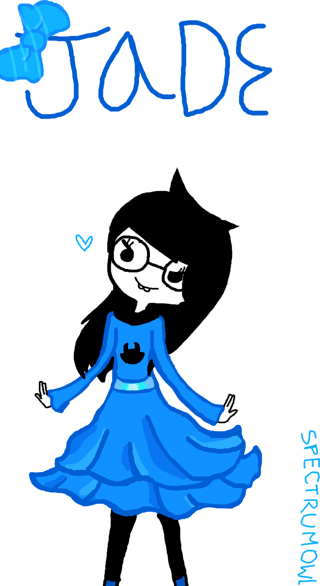 jade harley blue dress Little Jade doodle! : r/homestuck