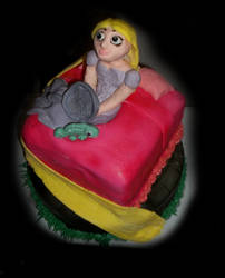 Rapunzel cake.