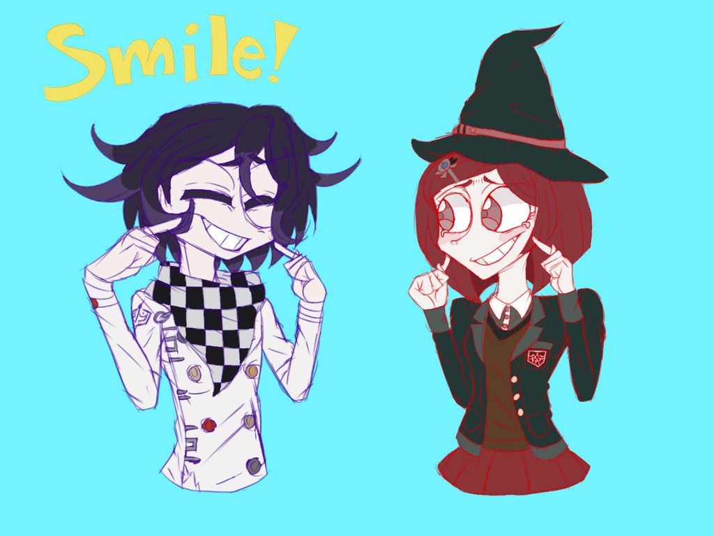 Kokichi x Himiko: Smile! by AngelSpi on DeviantArt