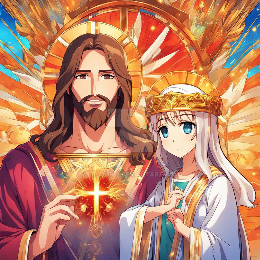 Jesus Christ and Holy Maria by ElliJusti on DeviantArt