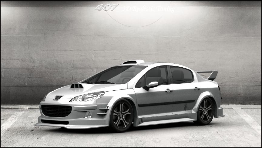 Peugeot 407 Sedan 2004 1 3D Tuning by Davi80 on DeviantArt