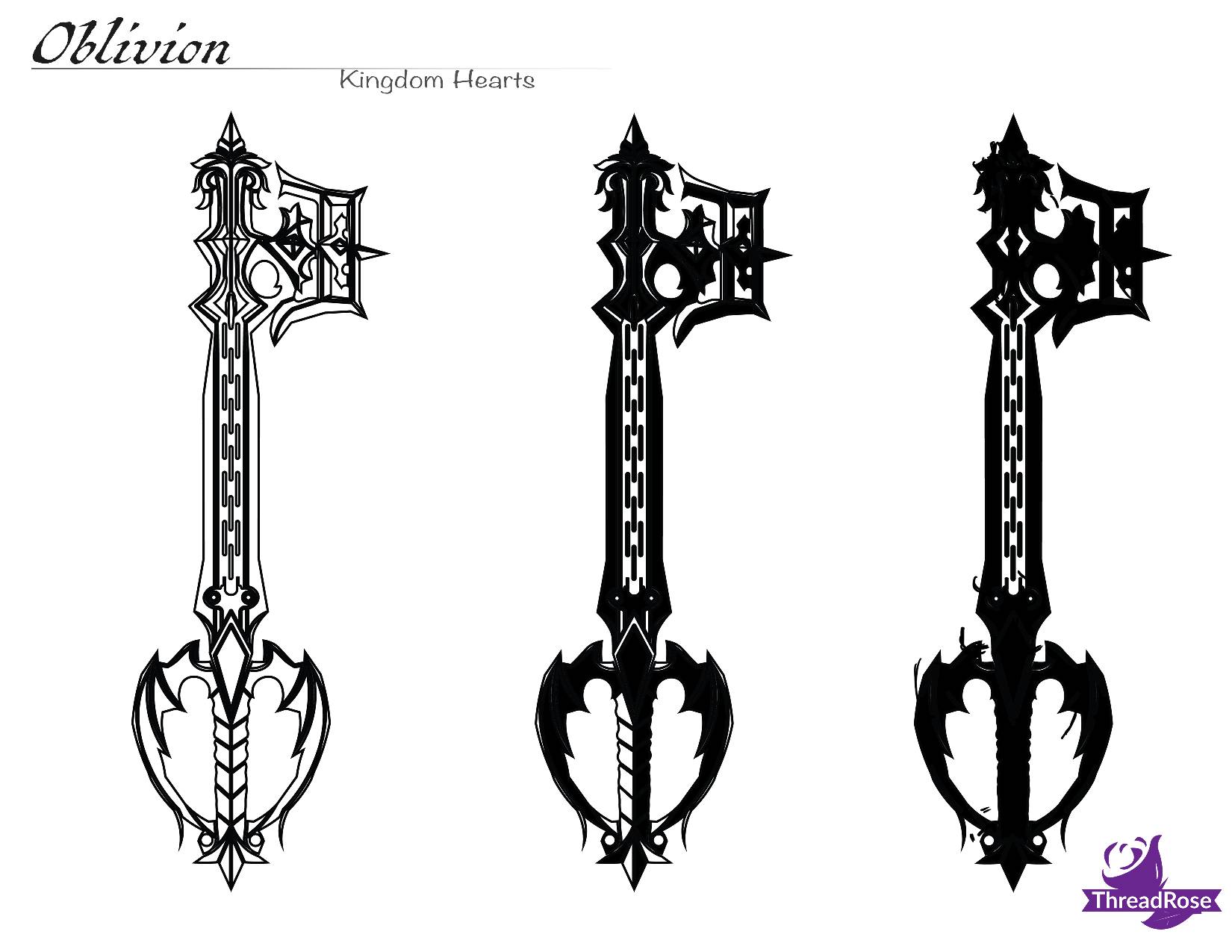 Keyblade Vector Simple Oblivion - Keyblade by Thread-Rose on DeviantArt
