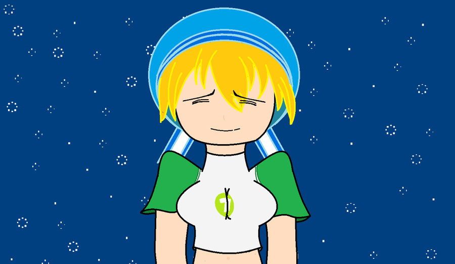 Blond Girl With Nyan Cat Background by animekissa on DeviantArt