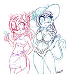 Beach Girls by MightyMorg
