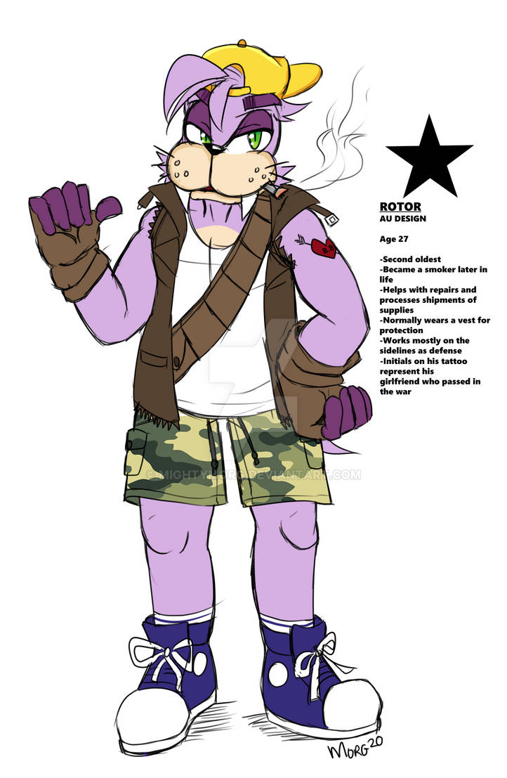Rotor - AU ref by MightyMorg on DeviantArt