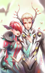 Royalty of the Woods - Oberon n Titania [Warframe]