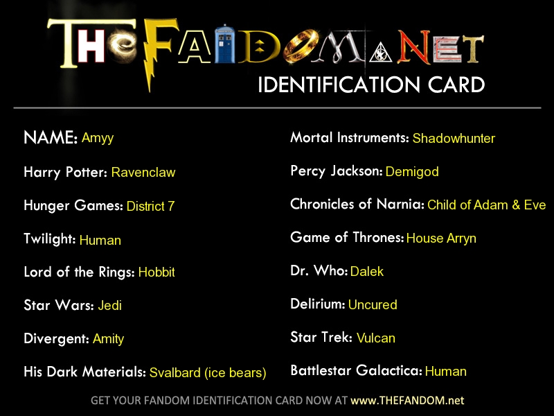 The Fandom.net ID card XD