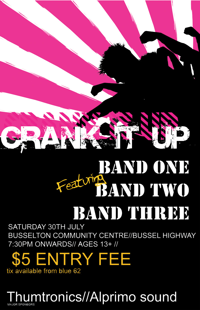 Crank It Up - Poster gig 2