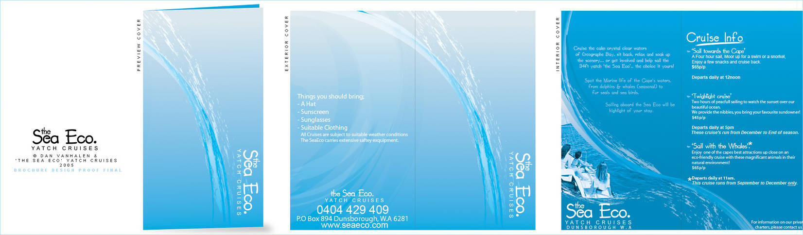 SeaEco Brochure design proof