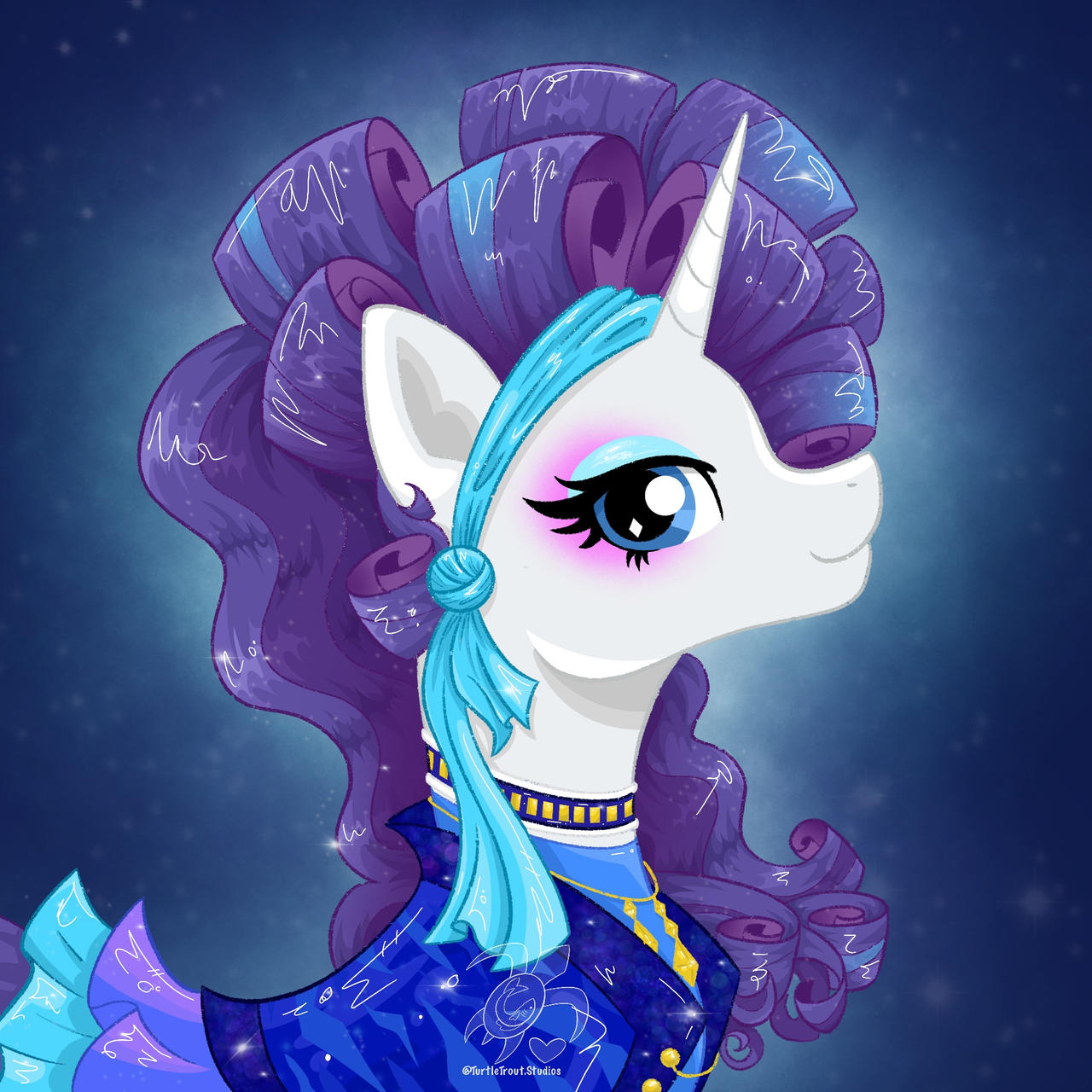 Retro Rarity by TurtleTroutStudios on DeviantArt