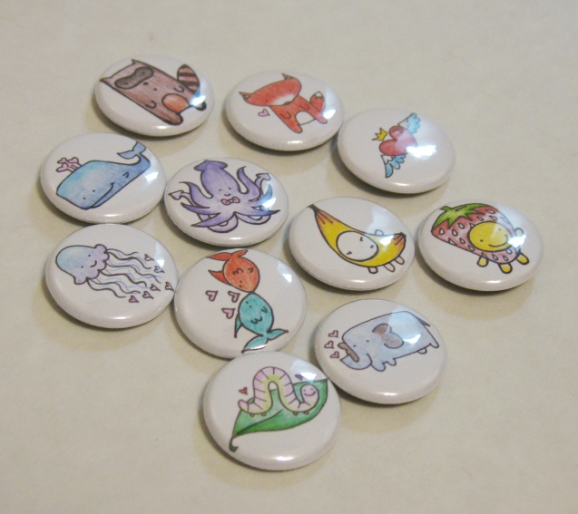 cute button set