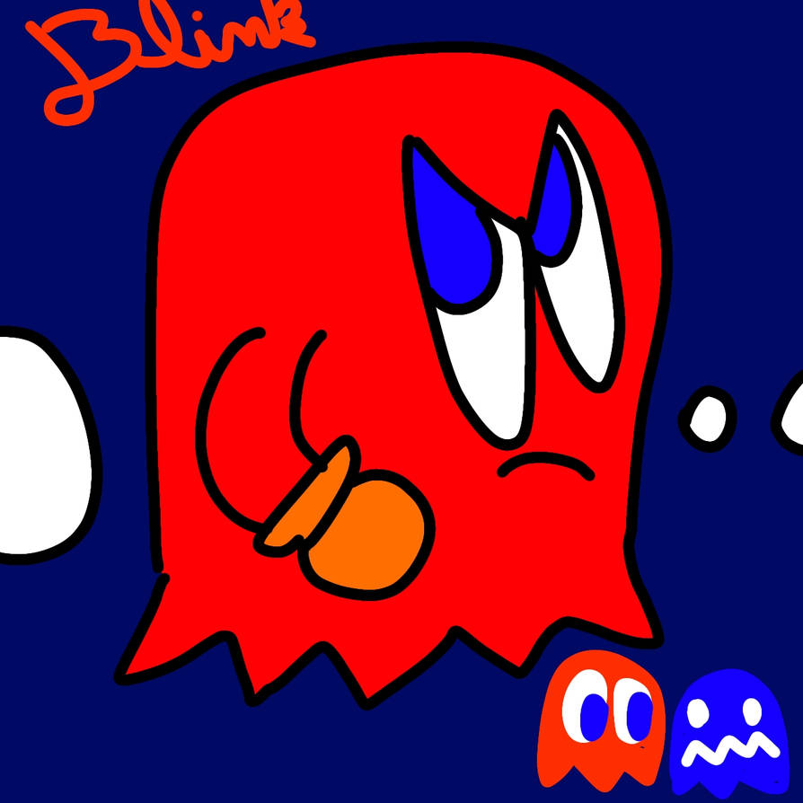 Blinki Pacman Blinky the ghost from pacman by MUNDODOLUCAS2009 on DeviantArt