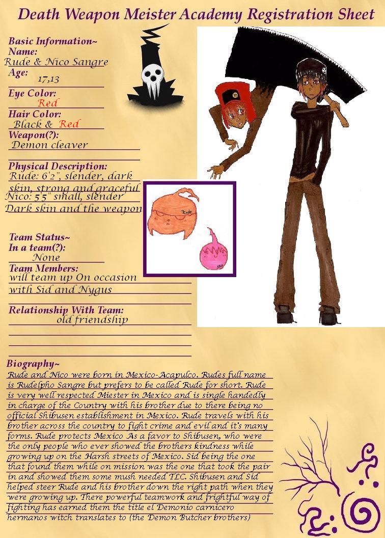 Soul Eater Oc Bio Base By Whichamaca-d3dh4nq