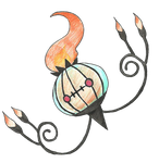 Shiny Chandelure by BakaZick