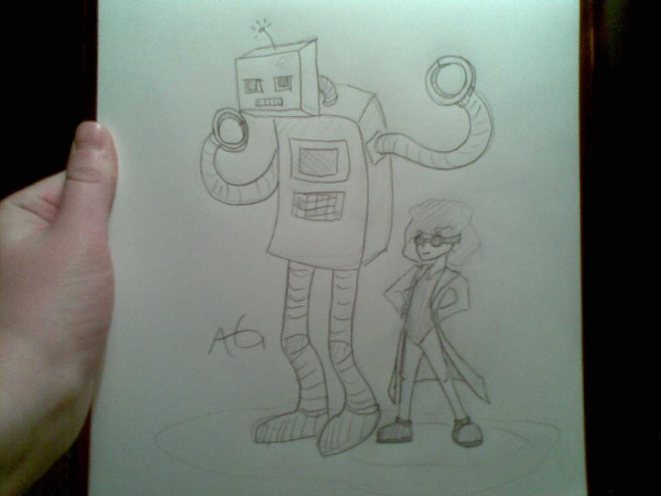 Mini Evil Scientist and Robot