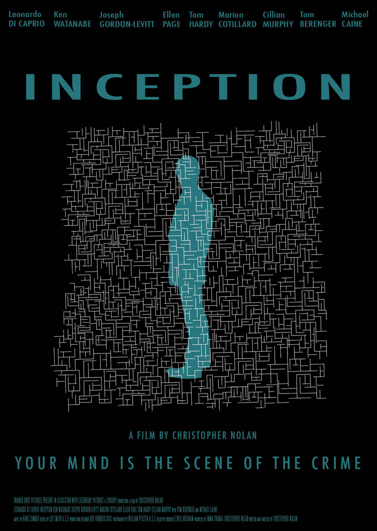 Custom Inception Poster INCEPTION poster by saarah18 on DeviantArt