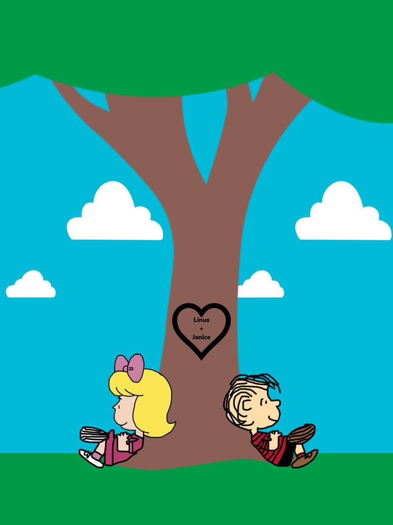 Linus and Janice under a tree by DarthVader867554333 on DeviantArt